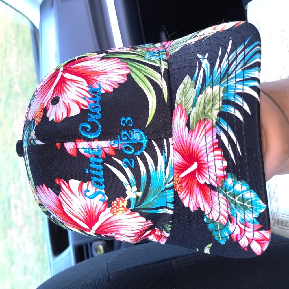 Saint Croix 2023 Floral All Over Print Hawaiian Snapback Cap Hat